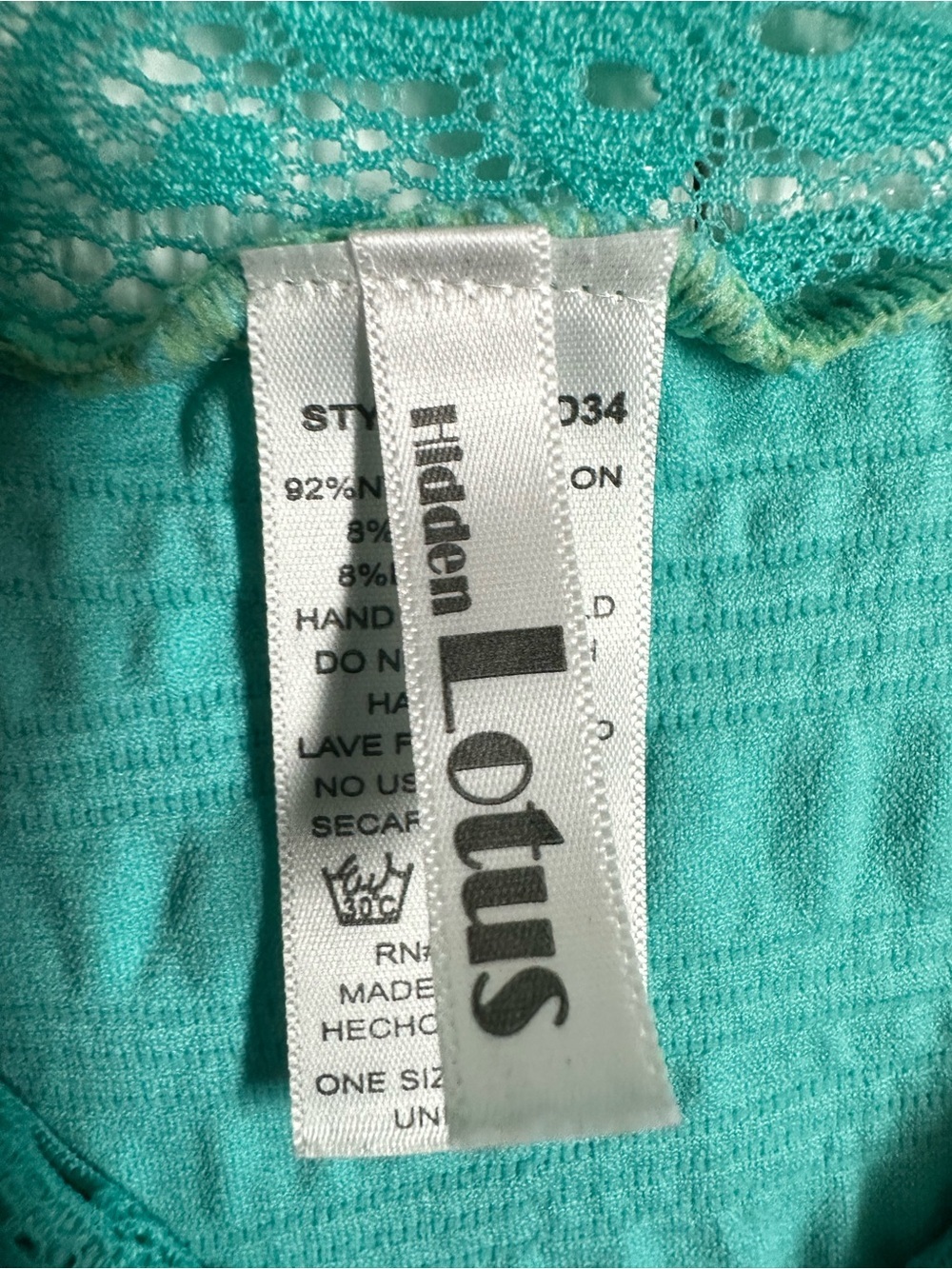 Lotus Off-Shoulder Lace one size Turquoise Strapless Dress #106 - Picture 2 of 2